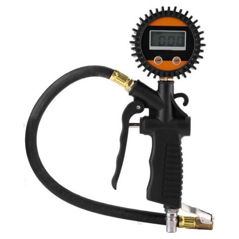 DEESSE SHOP-Jauge de gonflage de pneu, gonflage d'air de l'indicateur de pression de pneu de jauge de pression de pneu de moto de moto numérique universelle de voiture (1/5)
