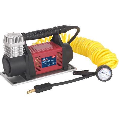 Sealey Tyre Inflator Mini Air Compressor 12V Heavy-Duty MAC06