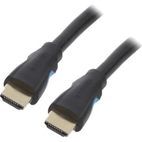 Cable HDMI 2.0 HDMI prise male des deux cotes UHD 4K 3D 3m - Noir