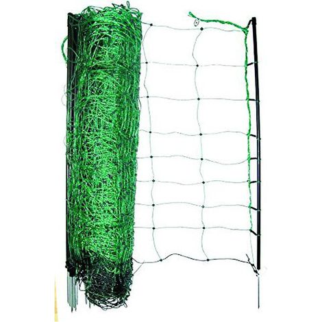 OVINET FILET ELECTRIFIE POUR MOUTONS H 108 CM DE LONG 50 MT RIQ 10X10 CO
