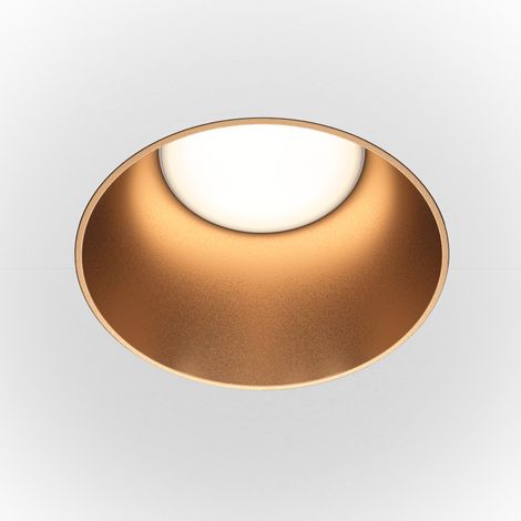 Maytoni Share Downlight Encastré Rond Or Mat GU10