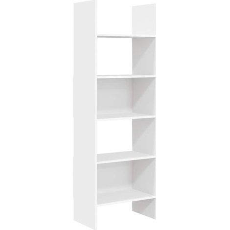 Maison Exclusive - Bücherregal Weiß 60x35x180 cm Holzwerkstoff