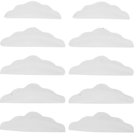 5 Paires de boucliers en silicone réutilisables pour rehaussement de cils, coussinets de perms blancs, accessoire de maquillage professionnel (1/5)