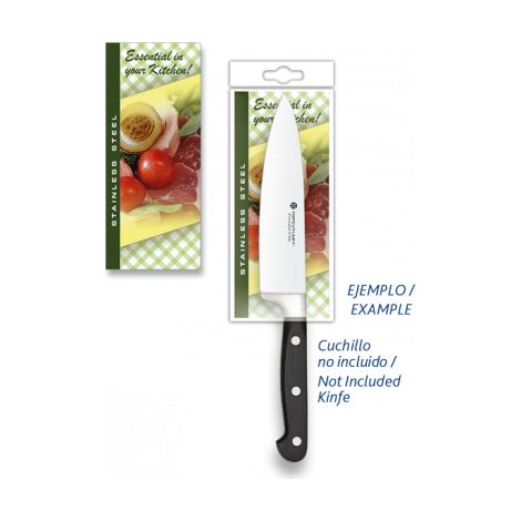 Blister para cuchillo de cocina, medida de 59 x 140 mm