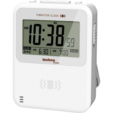 Techno Line WT 350 Quarzo Sveglia Bianco Tempi di allarme 2 Allarme a vibrazione