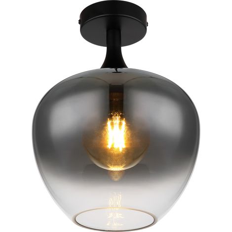 Globo - deckenleuchte - Maxy - schwarz - glas rauchglas - Ø 24cm (1/4)