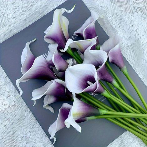 10pcs elegant Simulation Horseshoe Lotus - jardin, fête, table à manger, décoration de la maison (1/3)