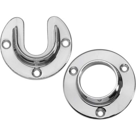 Bardusch-Supports de tringle à penderie robustes en acier inoxydable avec vis (1/5)
