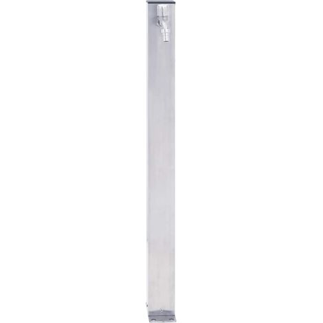 Colonne à eau de jardin 40 cm acier inoxydable carré