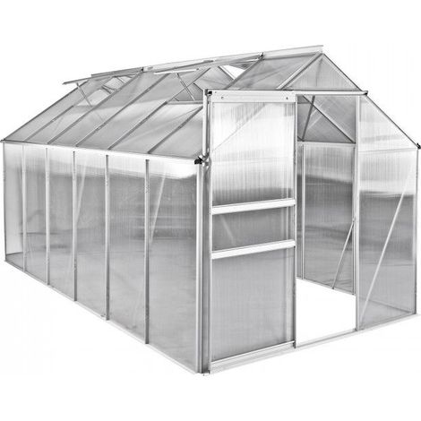 Serre de jardin Midi 6 - 6,80 m² - 376 x 192 x 194 cm