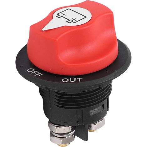 Interrupteur de batterie, coupe-batterie, sectionneur principal pour camping-car, yacht, fourgon, camion, caravane (1/5)