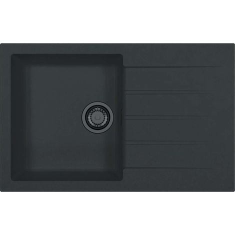 Alveus Cadit - Evier en granit 79x50 cm, deep black 1149144 (1/2)