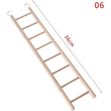 Échelle en bois pour perroquets, jouets à suspendre pour cage à oiseaux, accessoires pour hamsters