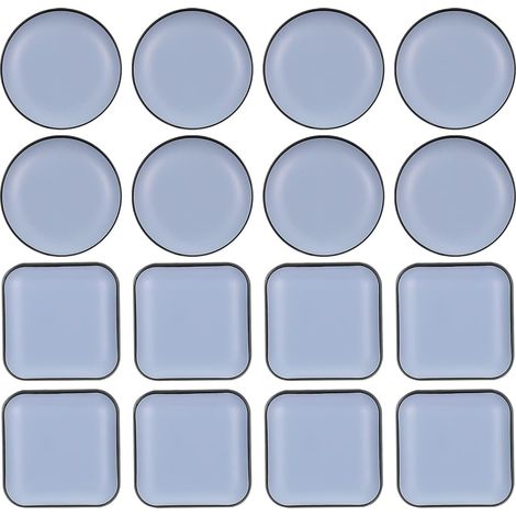 16 deslizadores autoadhesivos de teflón para muebles, deslizadores profesionales de teflón para sillas, ideales para proteger suelos laminados y alfombras.