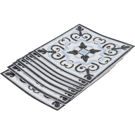 20 pièces autocollants carrelage adhésif PVC sticker diagonal déco sol salon décoration maison (1/5)