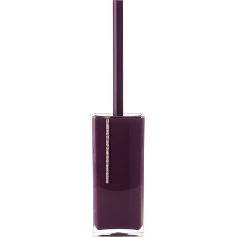 Premier Housewares Purple Acrylic And Crystal Toilet Brush