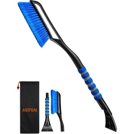 Eiskratzer mit Besen 68cm, abnehmbar, lackschonend, ergonomischer Griff (1/5)