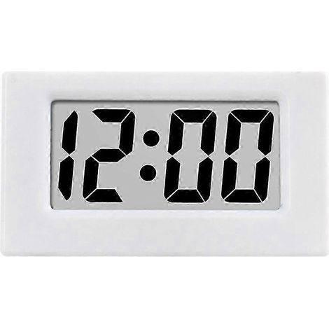 Digitaler Wecker mit weißer LED-Anzeige, Tischmodell, mit Uhrfunktion und Weckfunktion, ideal für den Nachttisch oder Bett. (1/5)