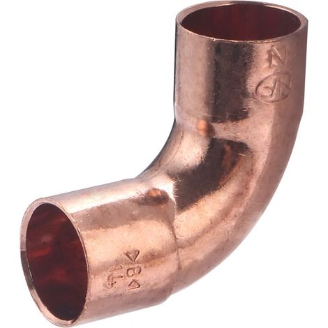 Courbe cuivre à souder 90° grand rayon double femelle égal NOYON & THIEBAULT - Ø 14 mm - 942-14L1 (1/4)