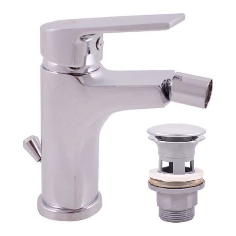 Mitigeur bidet COLORADO en laiton chromé avec siphon (1/3)