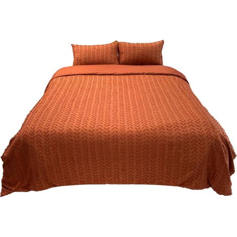 Parure de lit Toni 220x240cm rose - Atmosphera créateur d'intérieur (1/5)