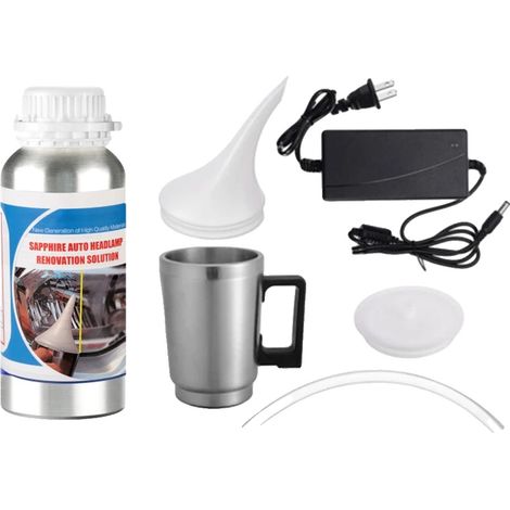 Kit de restauration de phares, volume de 800 mL, polymère liquide, adapté aux phares automobiles, application rapide, visibilité améliorée (1/5)