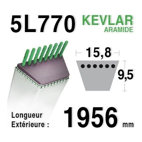 Keilriemen 5L770 - 5L77 - Ransomes - Bobcat Gsf 3514 Ca - NOMA 300680