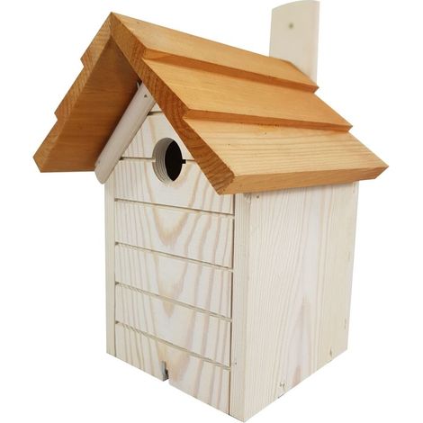 Nistkasten für Wildvögel Live Line 26 x 19,5 cm Einflugloch Ø 3 cm weiß Nistkasten (1/3)