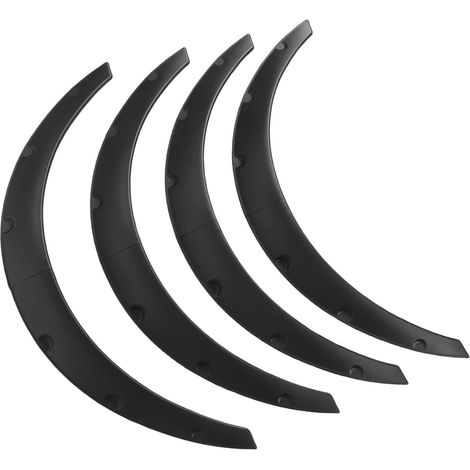 Lot de 4 évasements de Roue Larges, évasements de Garniture de Passage de Roue Flexibles Universels, Vis d'installation et de Ruban Adhésif avec un Design Durable, Idéal pour Berline, SUV et (1/5)