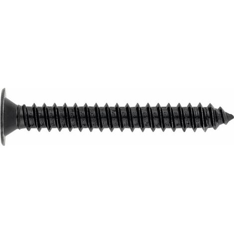 500 vis à tôle PH2, tête extraplate 4,2 x 13 mm zingué noir pour tôle ete PVC - TCPN4213 - (1/2)