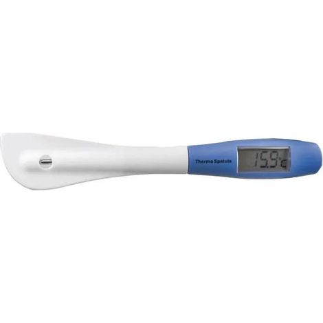 Lacor Espátula de Silicona Plateada con Termómetro Integrado