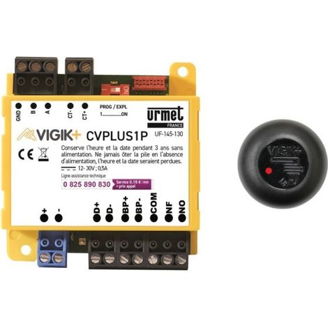 Centrale 1 porte KCVPLUS1P gestion connectée ou L/E jusqu'à 5000 badges - URMET KCVPLUS1P