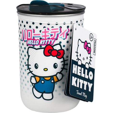 Mug de voyage Tasse à café avec couvercle, isotherme pour boissons chaudes ou froides, 350 ml, Pink (1/2)