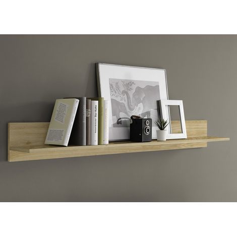 Etagère murale 138 cm chêne cadiz Agathe (1/2)