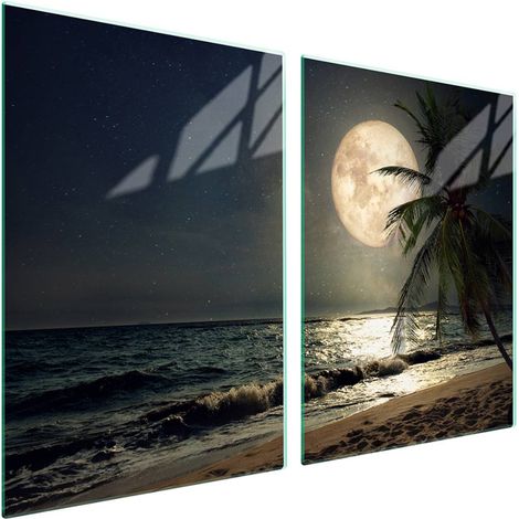 Protection de plaque de cuisson en verre 2x45x52 Plage (1/5)