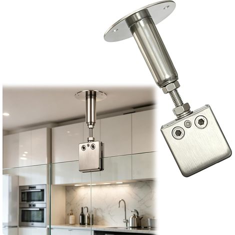 Lot de 1, 2 ou 3 supports plafond pour barre douche, empêche le (1/5)