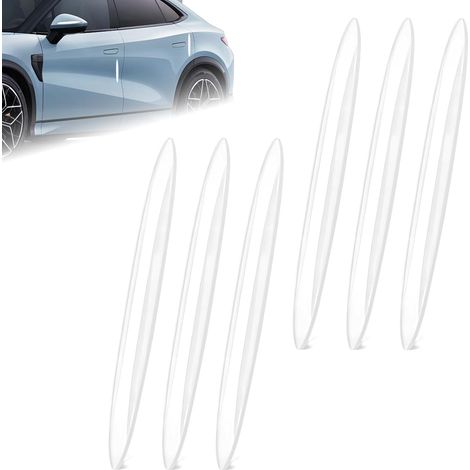 6pcs Protection Portiere Voiture, Bande De Protection Anti-Frottement Pare-Chocs,Voiture Bandes Anti Collision, Convient À La Plupart des Modèles De Voitures (Transparent) (1/5)