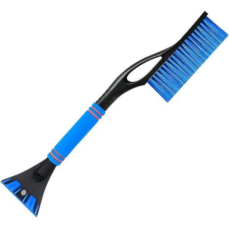 Grattoir à glace pour voiture, grattoir à pare-brise, grattoir à pare-brise, brosse à neige pour voiture, convient aux pare-brise et aux vitres de voiture (1 pièce - bleu) (1/5)