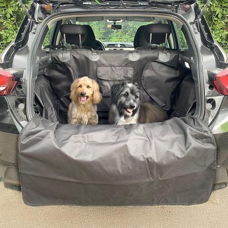 Lupex Shop – Telo Coprisedile Auto per Animali Domestici per Bagagliaio Universale, Oxford 600D, Impermeabile, Antigraffio e Anti-pelo cane, dimensioni: 105x185 cm (1/4)