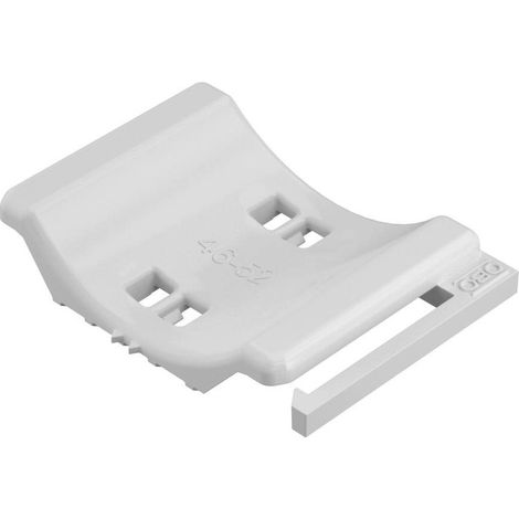 OBO Bettermann Contratapa universal combinable para canal doble 46-52mm Polipropileno gris claro RAL 7035, 1198052