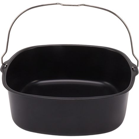 Moule à gâteau pour friteuse, en métal avec revêtement antiadhésif et poignée, 18 cm (7 pouces). (1/5)