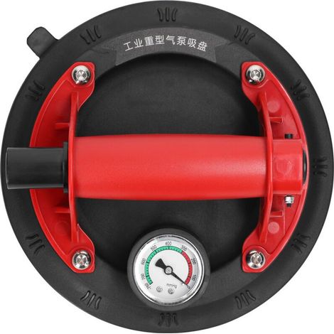 Jeffergarden Ventouses Carrelage avec Manomètre,Ventouse Vitre Professionnelle avec Boîte à Outils Portable,Charge Maximale 100KG,Ventouses en Verre Pour Soulever de Vitre,Carrelage,Meubles