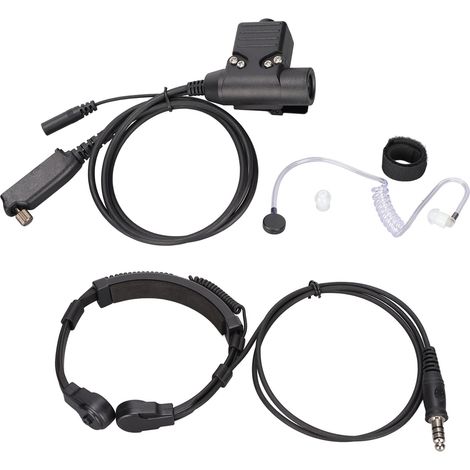 PTT à micro doigt U94 avec contrôle laryngé rétractable 7.1mm pour casque Sephora STP8000 STP8030 STP8035 (1/5)