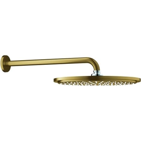 GROHE Conjunto de ducha mural Rainshower Cosm. 310 26066 brazo de ducha 380mm cool sunrise cepillado, 26066GN0