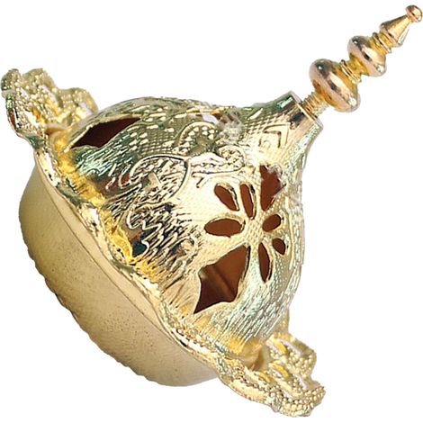 Brûleur d'encens vintage, brûleur d'encens en métal antirouille de qualité supérieure, tour dorée, pour chambre ou salon. (1/5)