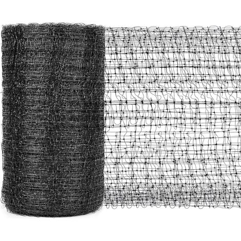 Filet anti oiseaux pour jardin 2 m x 30 m Noir Filet de protection en polyéthylène Protège les plantes, les fruits et les arbres des rongeurs, des oiseaux, des cerfs, etc.