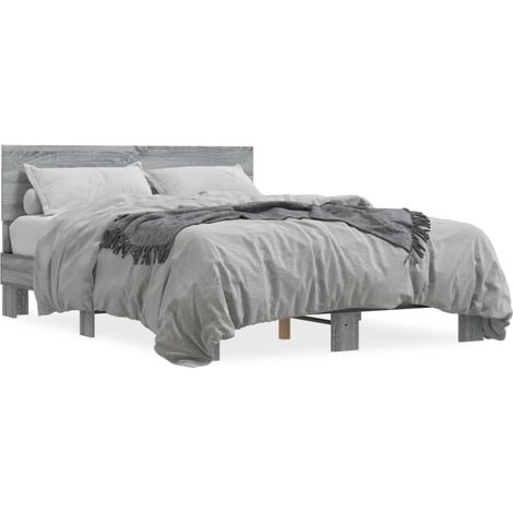 Maison Exclusive - Giroletto Grigio Sonoma 135x190 cm in Legno Multistrato Metallo (1/5)