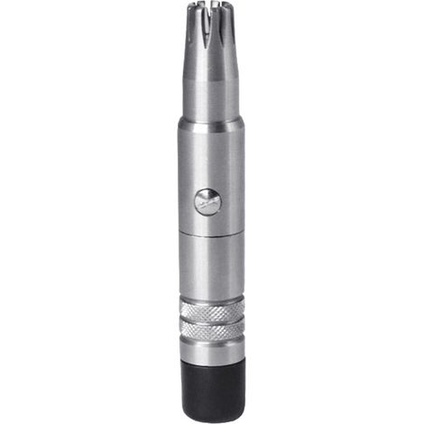 1 tondeuse à poils de nez manuelle, vibrisse, pour le nettoyage et la coupe des poils du nez (argent) (1/5)