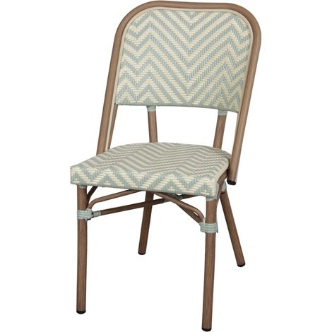 AUTRES Chaise d’extérieur avec un style bistrot - modèle 040 - bleu eau (1/4)