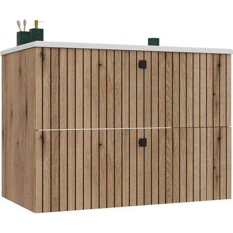 Mobile da bagno, rovere Evoke, 80 x 57 x 45 cm (1/5)